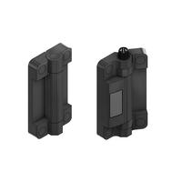 MODULAR SOLUTIONS POLYAMIDE HINGE 45 W/BUILT-IN SAFETY SWITCH, M12 MALE CONN. BLACK